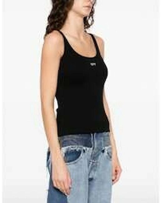 Off-White c/o Virgil Abloh Black Off Stamp Rib Tank Top