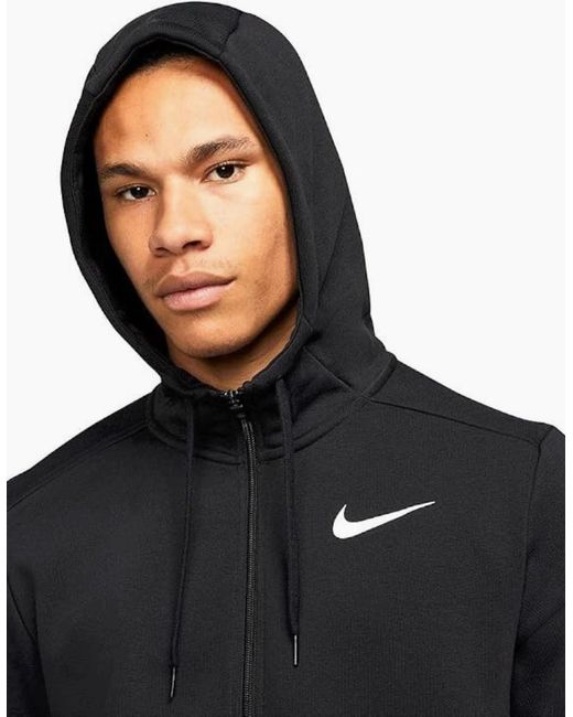 Nike Blue Pro Dri-Fit Training Full Zip Hoodie for men