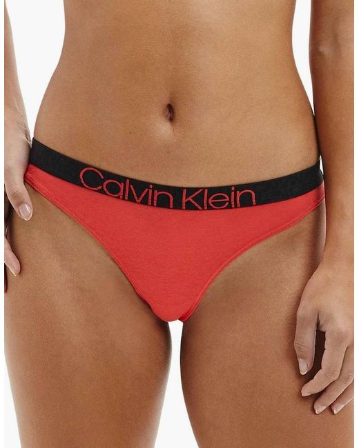 Calvin Klein Ck Reconsidered Comfort Thong, Punch