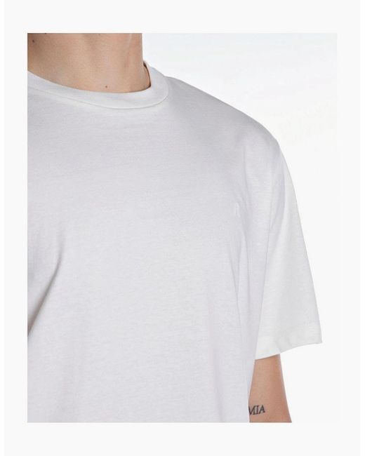Replay White R T Shirt for men