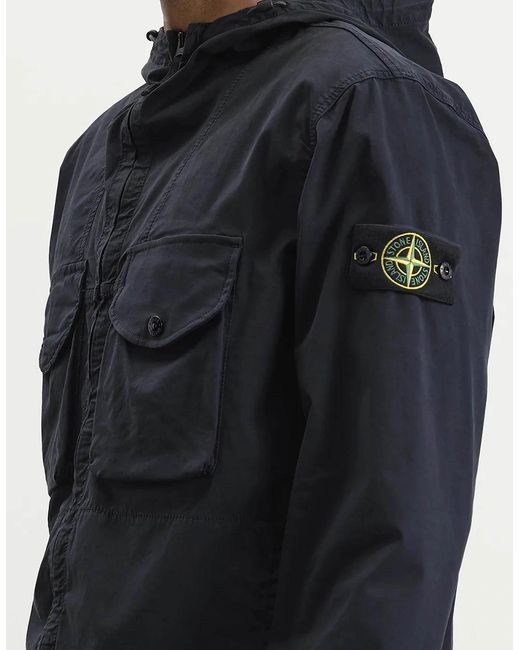Stone Island Black Hooded 1200004 Jacket for men