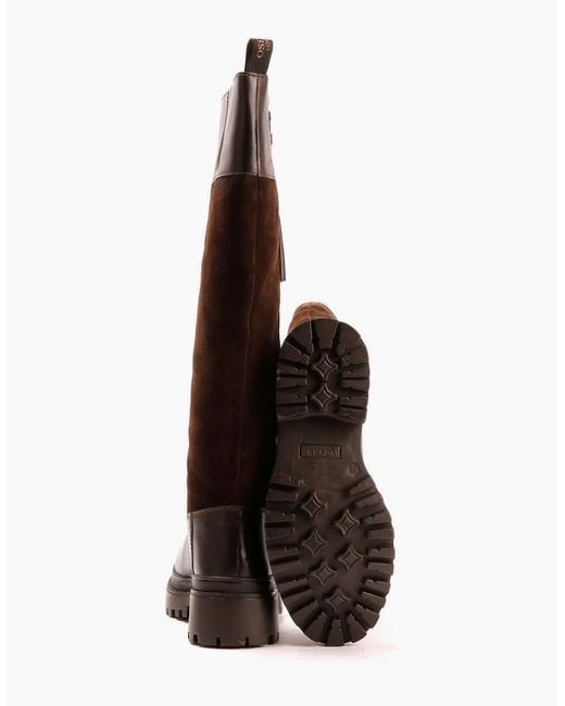 Osprey Brown London The Bramble Tall Leather Chocolate Burnish Boots
