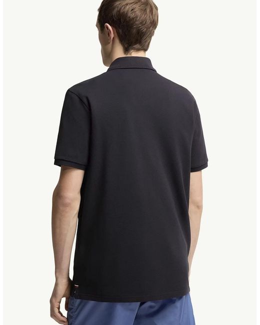 Moncler Black Triple Polo Shirt for men