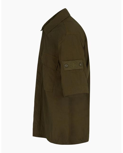 Stone Island Green Ghost 1200019 Ss Shirt for men
