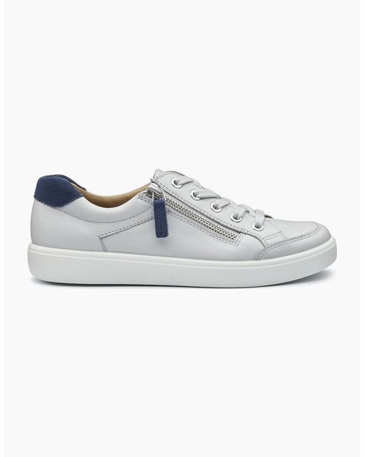 Hotter White Chase Ii Extra Wide Fit Trainers