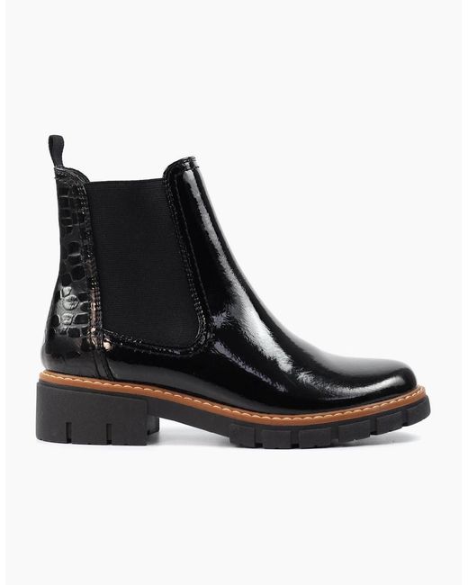 Lunar Black Peace Ankle Boots