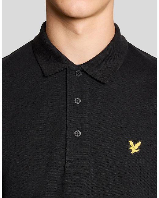 Lyle & Scott Black Sports Polo Shirt for men
