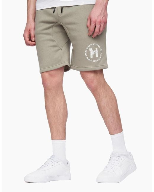 Henleys Natural Metafone Jog Shorts Dusty for men