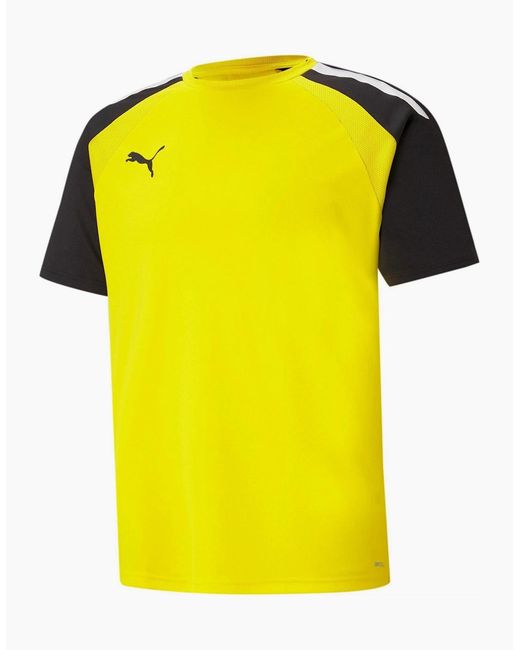PUMA Yellow Teampacer Jersey T-Shirt for men