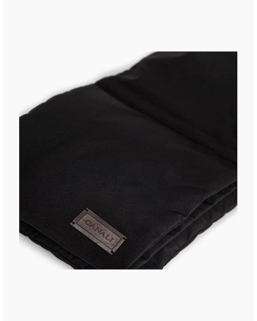 Canali Black Scarf for men