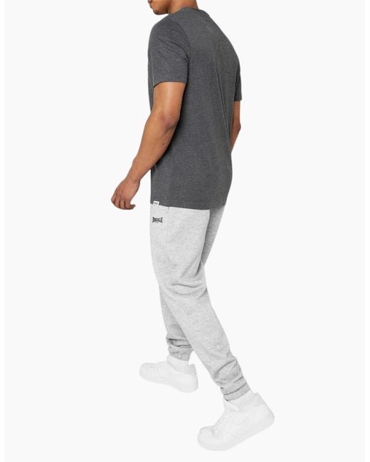 Lonsdale Black T Shirts Box Logo Tee Crew Neck Top for men