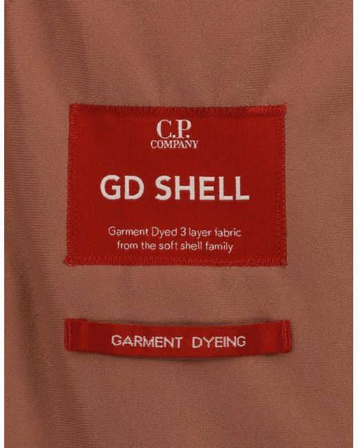 C P Company Brown Gd Shell Goggle Jacket for men