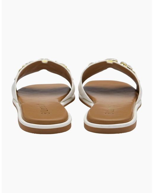 Lotus White Agueda Sandals