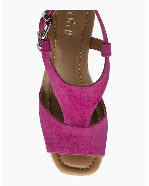 Lotus Pink Madalene Wedge Sandals