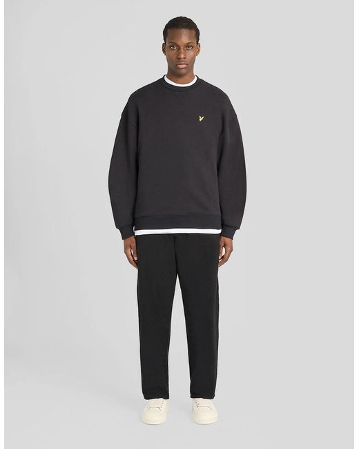 Lyle & Scott Gray Heavyweight Crew Neck Sweatshirt for men