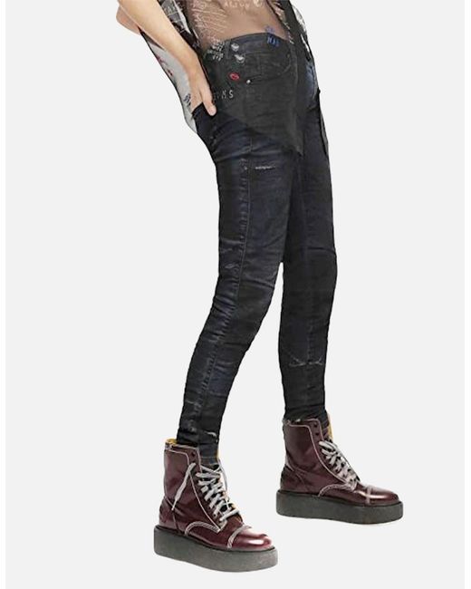 DIESEL Black Gracey Ne 069Cg Denim Jeans Skinny Leg Casual Sweat Jogg Pants New