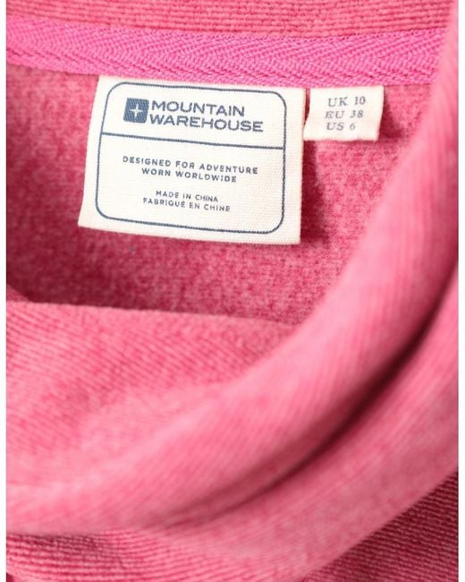 Mountain Warehouse Pink Ladies Hebridean Cowl Neck Fleece Top