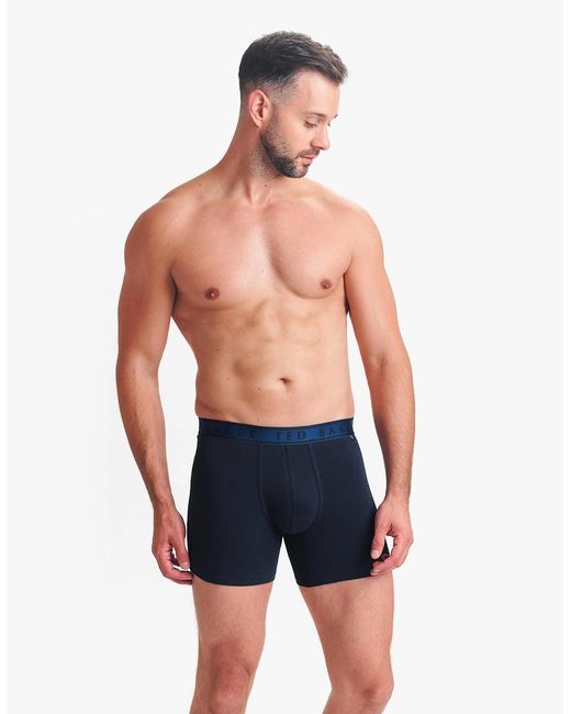 Ted Baker Blue 3-Pack Cotton Boxer Briefs Boxer Briefs Multi for men