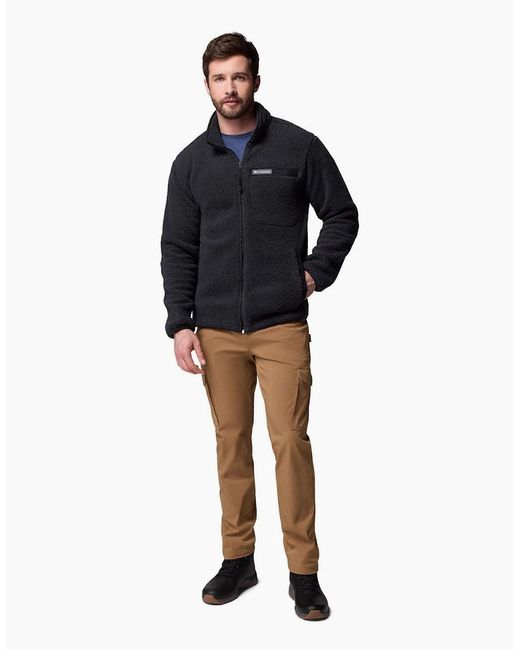 Columbia Blue Rugged Ridge High Pile Full Zip Fleece Jacket for men