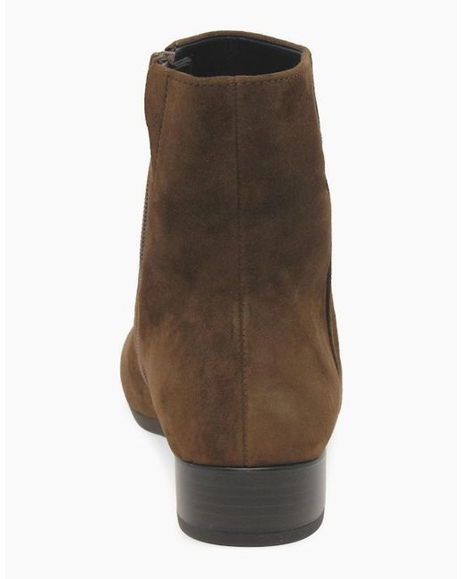 Gabor Brown Buzz Ankle Boots