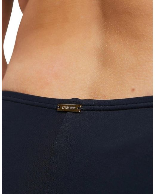 Calvin Klein Blue Core Curve Swimwear Brazilian Hipster