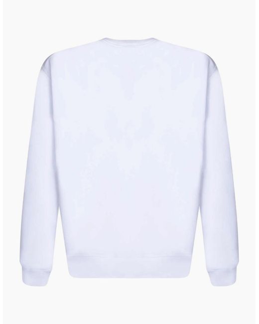 DSquared² White Small Block Logo Sweatshirt for men