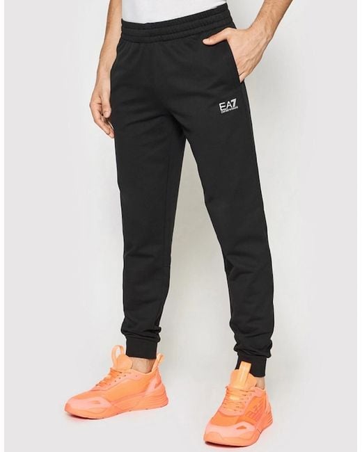 EA7 Black Core Logo Tracksuit for men