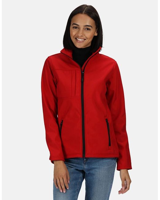 Regatta Red Ladies Octagon Ii Waterproof Soft Shell Jacket