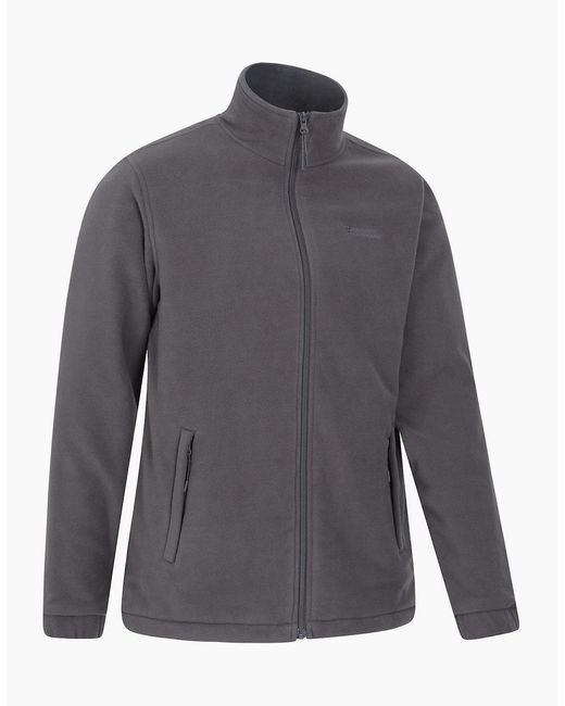 Mountain Warehouse Gray Bernard Ii Windproof Fleece Jacket for men