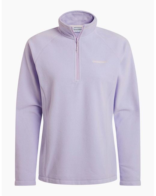 Craghoppers Purple Ladies Miska Vi Half Zip Fleece