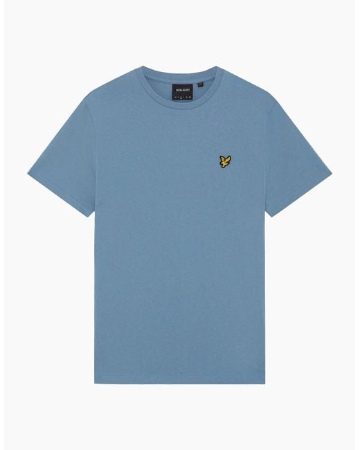 Lyle & Scott Blue Lyle & Scott T-Shirt Powder for men