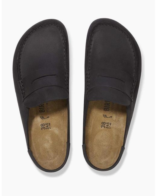 Birkenstock Clogs Black Birkenstock Naples Leather Regular Clogs