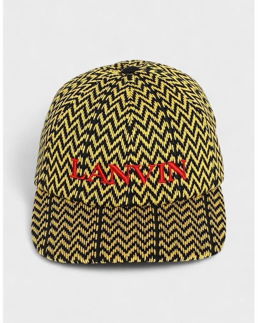 Lanvin Metallic X Future Curb Baseball Cap for men