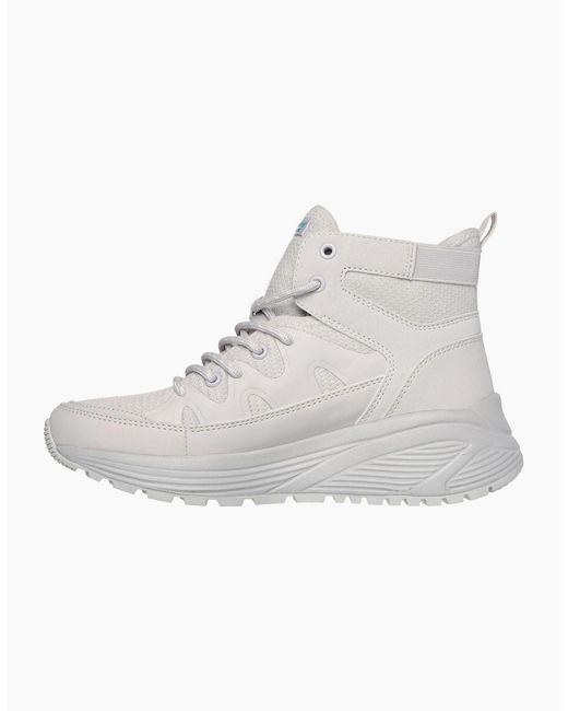 Skechers White B Sparrow2 Canvas Hi Top Ankle Boots