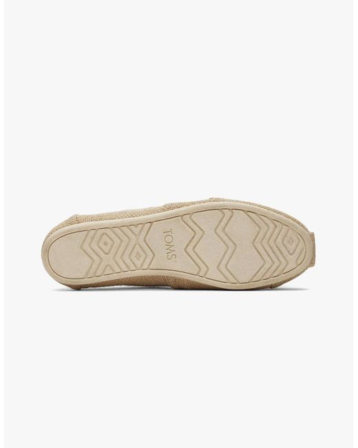 TOMS White Alpargata Canvas Espadrille Natural