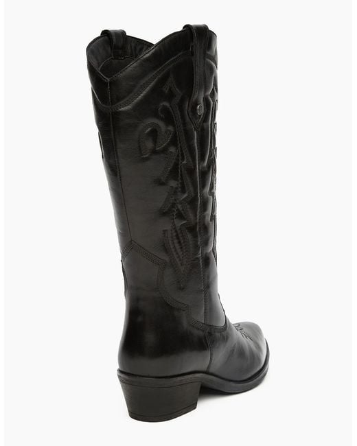 Osprey Black London The Louisiana Leather /Gunmetal Boots
