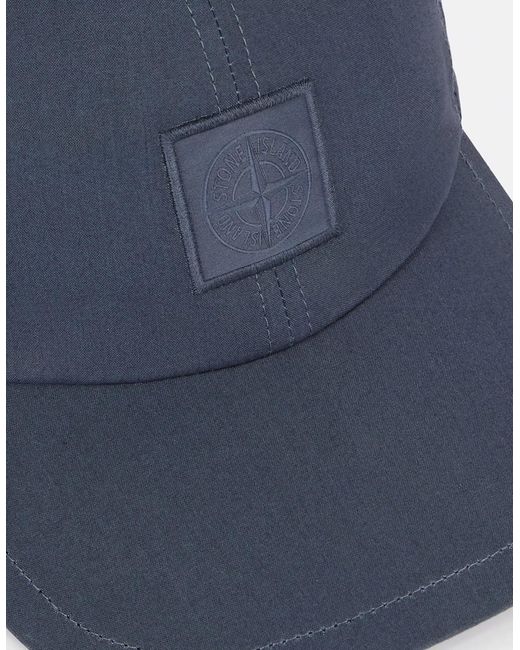 Stone Island Blue Sof01 Ghost Patch Cap for men