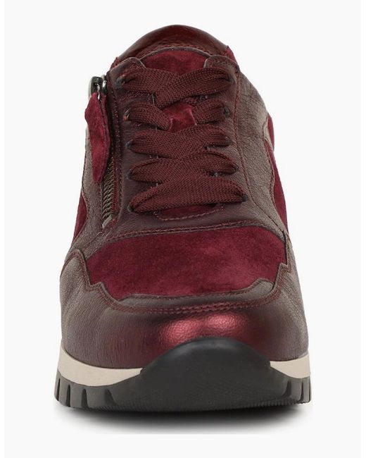 Gabor Red Willet Trainers