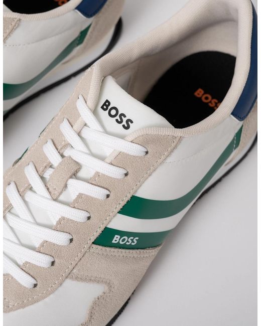 Boss White Boss Levon Runn Nymi Trainers for men