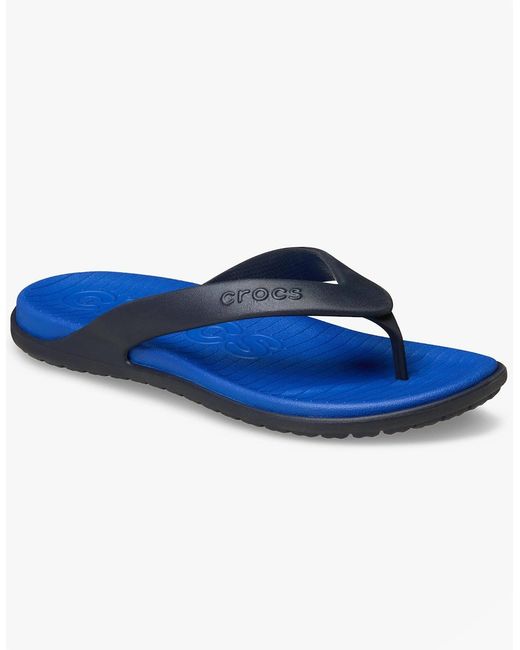CROCSTM Blue Coast Flip Flip-Flops Bolt/Deep for men