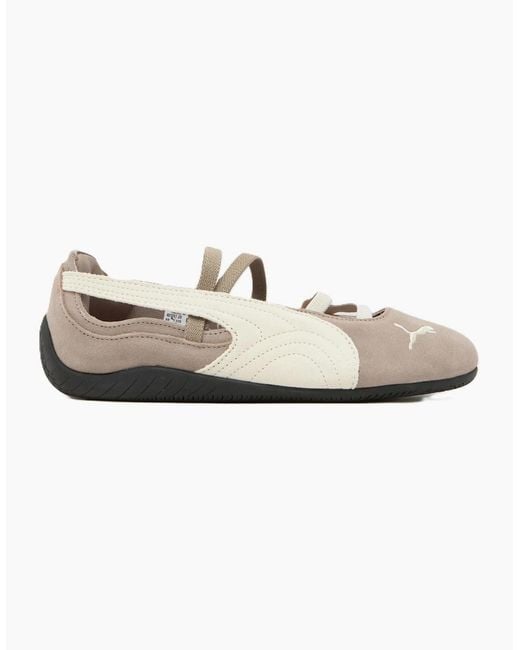 PUMA White Speedcat Ballet Sd Suede Mouse/ Shoes