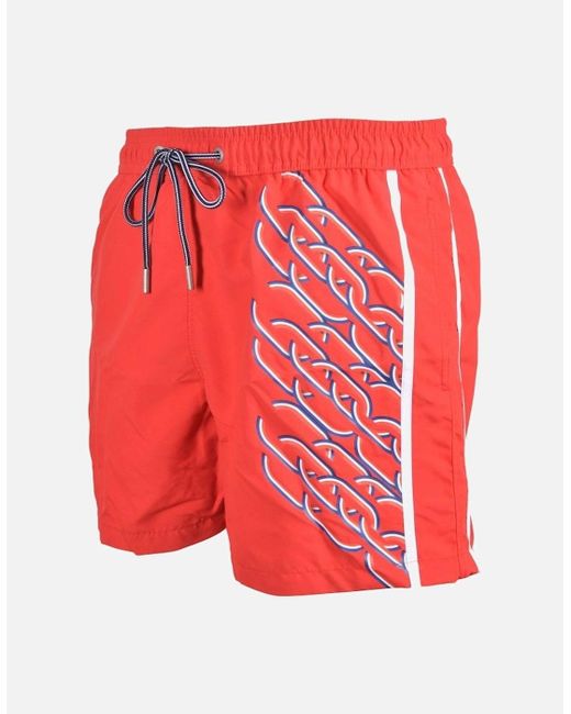 Hom Red Play The Game Winner Swim Shorts for men