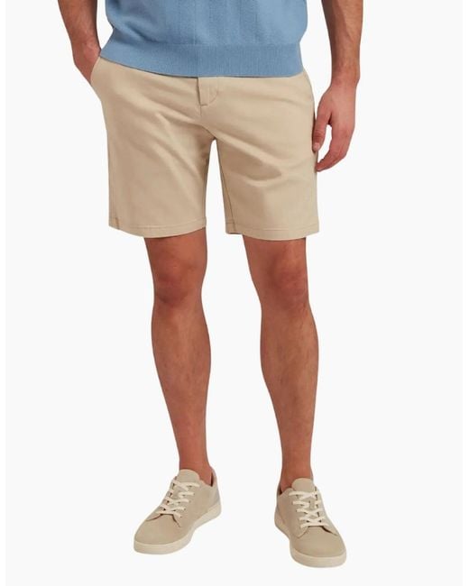 Ted Baker Natural Barnham Stone Core Chino Shorts for men