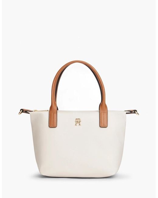 Tommy Hilfiger White Popette Mini Tote Bag