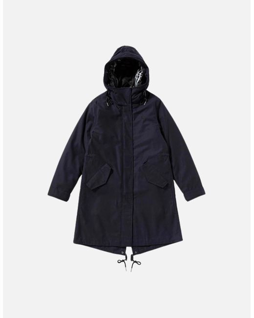 Fred Perry Blue Hooded Zip-In Liner Parka 2