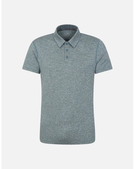 Mountain Warehouse Gray Deuce Isocool Polo Shirt for men