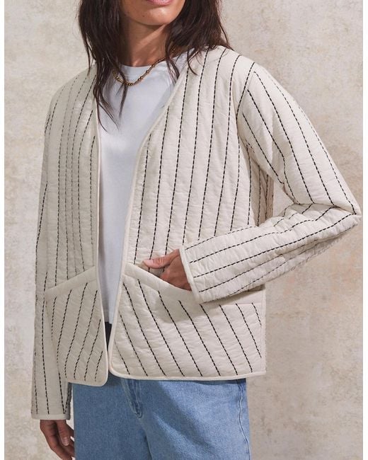 Ro&zo Brown Quilted Jacket