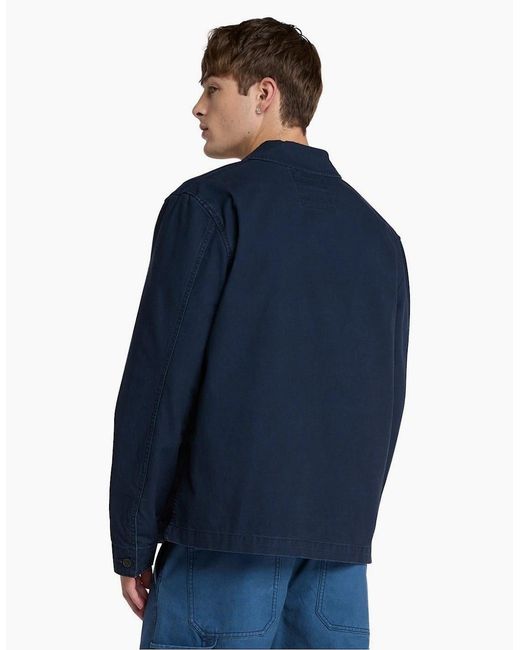 Timberland Blue Washed Canvas Field Jacket for men