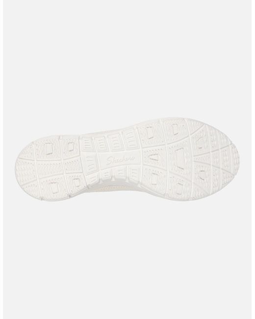 Skechers White Seager Believe It Textile Off Trainers
