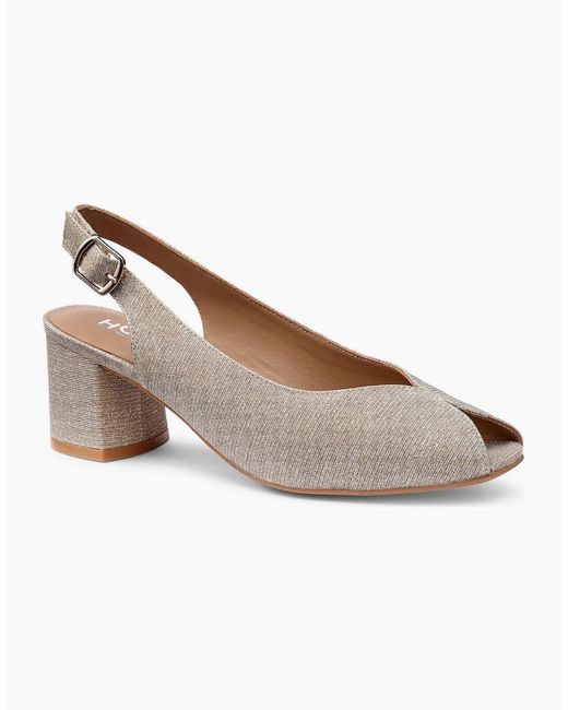 Hotter Brown Studio Wide Fit Court Shoes